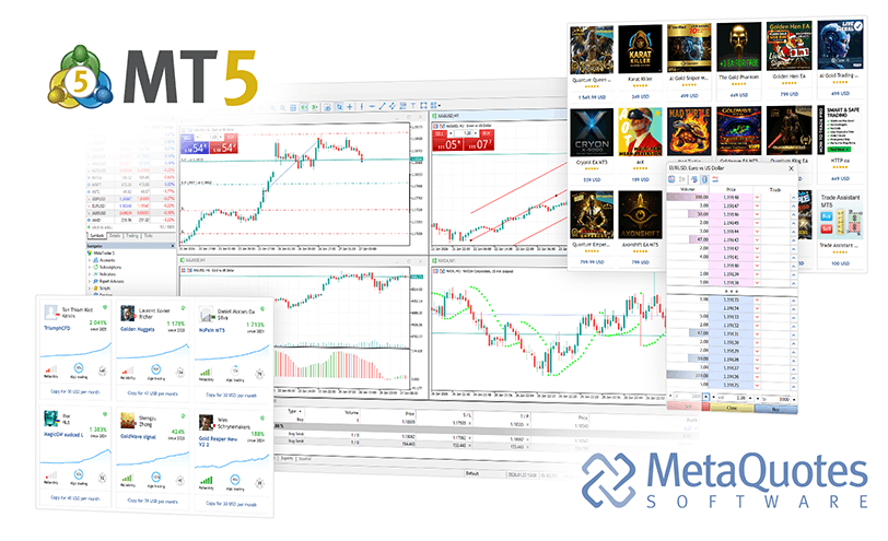 MetaTrader5 交易终端界面预览